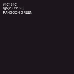 #1C161C - Rangoon Green Color Image
